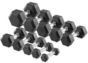 Sport-Tec Hex Kurzhantel-Set 1-10 kg, 10 Stück