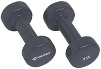 SCHILDKR&Ouml;T Vinyl Hanteln, 3,0 kg Set, anthrazit