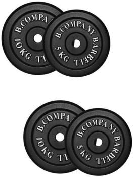 Bad Company Guss 30,0Kg (5, 10) Hantelscheiben Hantel Gewichte 30/31mm (20301706)