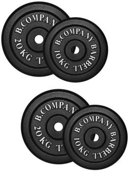 Bad Company Guss 60,0Kg (10, 20) Hantelscheiben Hantel Gewichte 30/31mm (20301737)