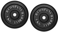 Guss 10,0Kg (2x5,0) Hantelscheiben Gewichte 30/31mm - Schwarz