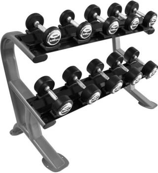 Bad Company Heavy Duty Kurzhantel Studio Satz von 5 - 15Kg (5 Paar) inkl CHD Ablage Rack (20320714)