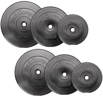 Bad Company 60 Kg (5, 10, 15) Hantelscheiben Hantel Hanteln 30/31mm Kunst (20304844)