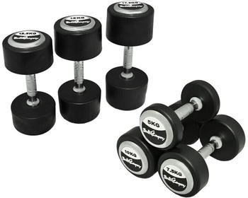 Bad Company Deluxe 50 Kg (2x25,0) Hanteln Gewichte Rundhanteln Hantel Set Kurzhanteln (20316885)