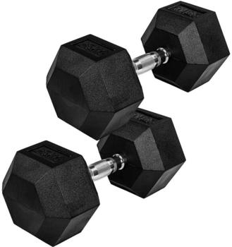 Movit Hexagon Rubber Kurzhantelset 2 x 25 kg