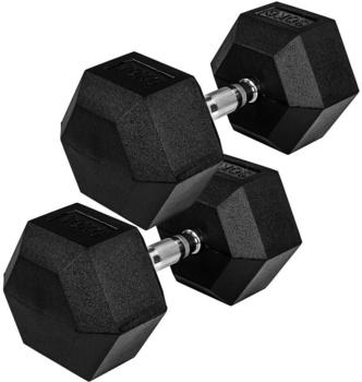 Movit Hexagon Rubber Kurzhantelset 2 x 30 kg