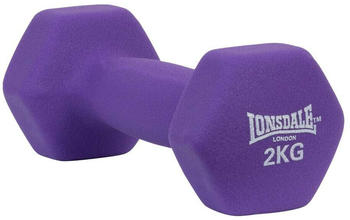 Lonsdale Fitness Weights Neoprene Coated Dumbbell 2kg 1 Unit Lila 2 kg (112001-3016-2kg)