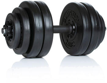 Gymstick Vinyl Dumbbell Set 15kg Schwarz 15 kg (61122-15)