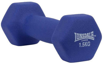 Lonsdale Fitness Weights Neoprene Coated Dumbbell 1.5kg 1 Unit Blau 1.5 kg (112001-3000-1.5kg)
