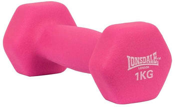 Lonsdale Fitness Weights Neoprene Coated Dumbbell 1kg 1 Unit Rosa 1 kg (112001-2581-1kg)