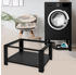 ML-Design Waschmaschinen Untergestell mit Ablage, 63x54 cm, Schwarz, aus Stahl, bis 150kg,