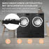 ML-Design Doppel Waschmaschinen Untergestell, 128x53,5x31,5 cm, Schwarz, aus Stahl, inkl. 2 Schubladen, bis 150kg,