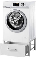 Waschmaschinen Untergestell Mit Schublade Metall Wei&szlig; 96502