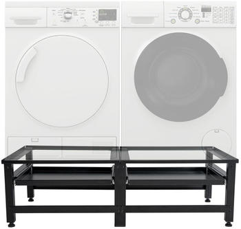 CLP Doppel Waschmaschinen-Untergestell Tampa, Farbe:schwarz