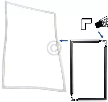 EUROPART Universal Türdichtung 4-seitig 1300 x 700 mm Kühlschrank zuschneidbar