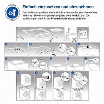 VIOKS Zwischenbaurahmen Trockner Ersatz WTZ20410 – VIOKS Zwischenbaurahmen Trockner Ersatz WTZ20410 für optimale Raumnutzung