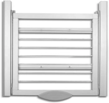 Wpro Verbindungsrahmen Waschmaschine Trockner mit Wäscheleine 60x60 cm Grau