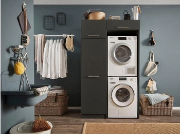 Laundreezy Waschmaschinenschrank 117.5x200x67.5 anthrazit