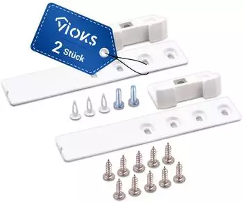 VIOKS Kühlschrank Zubehör Ersatz für Liebherr 9086322 1878720 Schleppscharnier Kühlschrank mit Gleitschiene Kunststoff Tür Montage Set