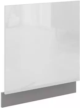 Küchenpreis-Bombe Frontblende Geschirrspüler integriert 60 cm Weiß Hochglanz Küche Bianca Grey