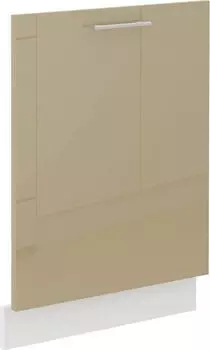 Küchenpreis-Bombe Frontblende Geschirrspüler vollintegriert 60 cm Cappuccino Hochglanz Küche Lara