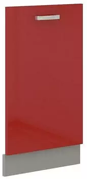 Küchenpreis-Bombe Frontblende Geschirrspüler vollintegriert 45 cm Rot Hochglanz Küche Rose Bianca
