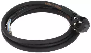 Xavax Geräteanschlusskabel mit gewinkeltem Starkstromstecker, für Herd etc., 2 m (00220798)