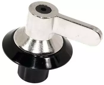 Smeg Ersatzteil Bedienknopf aus Edelstahl (schwarz)