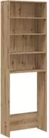 vidaXL Waschmaschinenregal Artisan-Eiche 64x24x190 cm