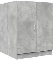 vidaXL Waschmaschinenschrank Betongrau 70,5x71,5x91,5 cm