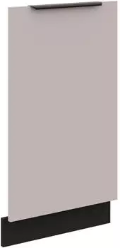 Küchenpreis-Bombe Frontblende für vollintegrierten Geschirrspüler 45 cm Küche ARONA Kaschmir beige matt + Schwarz Küchenzeile Küchenblock Einbauküche