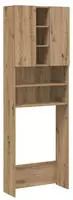 vidaXL Waschmaschinenschrank Artisan-Eiche 64x25,5x190 cm