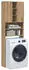 vidaXL Waschmaschinenschrank Artisan-Eiche 64x25,5x190cm (856650)