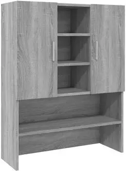 vidaXL Waschmaschinenschrank Grau Sonoma 70,5x25,5x90cm