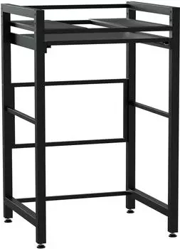 CLP Juri Waschmaschinenregal Überbau, Metall, schwarz (327572)