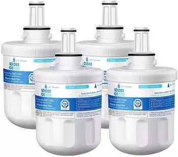 LuxusKollektion Kühlschrank-Wasserfilter Ersatzpatronen, 4er-Pack, kompatibel mit Samsung Aqua Pure Plus (DA29-00003F)