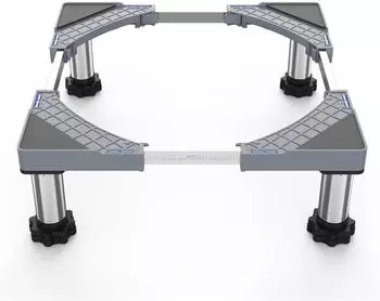 LuxusKollektion Waschmaschinen-Untergestell verstellbar, 350kg, 18-22cm, grau
