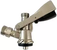 hiwi Herzberg GmbH Zapfkopf - Keg Verschluss Korb- Fitting, oberer Ausgang