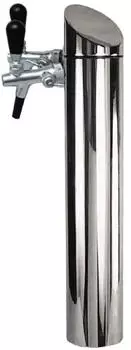 ich-zapfe Tower Bierzapfsäule matt gebürstet, 2-leitig (443561)