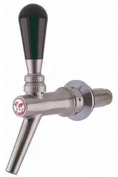 ich-zapfe V20 Bierzapfhahn Kolbenschankhahn, Chromnickelstahl, matt (NEW-3279)