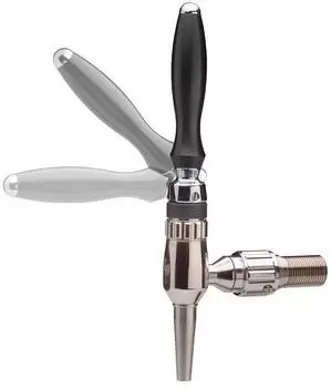 ich-zapfe Kompensatorhahn Nordic satinierter Stahl Inox 5/8" 35mm (NEW-14751)