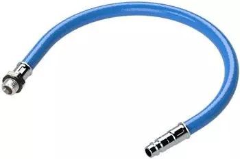 Riegler Vibrationsdämpfer PVC-Schlauch 300mm, Nippel NW 12, G 1/2 AG (VD-300-12-1/2)