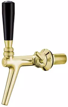 ich-zapfe Kompensatorhahn aus Chromnickelstahl mit Edelstahl-Kompensator, goldfarben (NEW-3315)