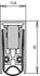 Athmer Türdichtung Schall-Ex L-15/30 WS 1-880 1-seitig Länge 708 mm Alu silberfarben eloxiert