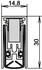 Athmer Türdichtung Schall-Ex L-15/30 WS 1-880 1-seitig Länge 1083 mm Alu silberfarben eloxiert