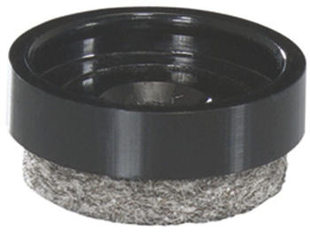 Wagner QuickClick Einsatz M&ouml;belgleiter ULTRASOFT zum Aufdr&uuml;cken; &oslash; 17 mm; schwarz; Kunststoff; Inhalt: 20 St&uuml;ck - Wagner
