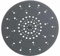 WENKO Abfluss-Sieb Silikon Grau &Oslash; 12 x 0,3 cm 53011100