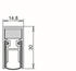 Athmer Türdichtung, Türdichtung Schall-Ex DUO L-15 WS 1-382 2-seitig Länge 1083 mm Aluminium silberfarben eloxiert H... (1-382-1085)