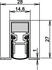 Athmer Türdichtung, Türdichtung Schall-Ex DUO L-15/28 OS 1-404 2-seitig Länge 958 mm Aluminium silberfarben eloxiert... (1-404-0960)