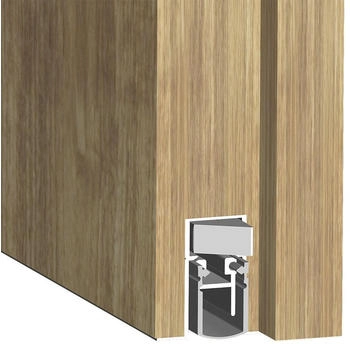 Athmer Türdichtung, Türdichtung Schall-Ex DUO L-15/28 OS 1-404 2-seitig Länge 1208 mm Aluminium silberfarben eloxier... (1-404-1210)